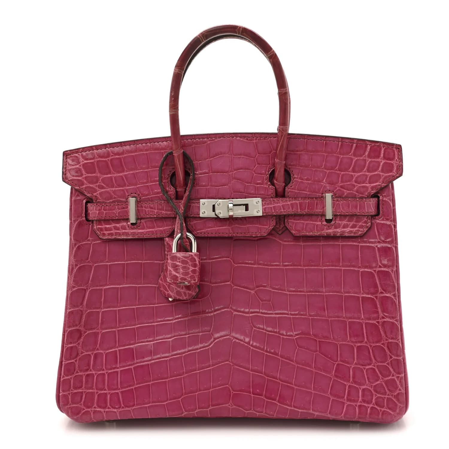 Birkin Shiny Niloticus Crocodile Rose Scheherazade Palladium