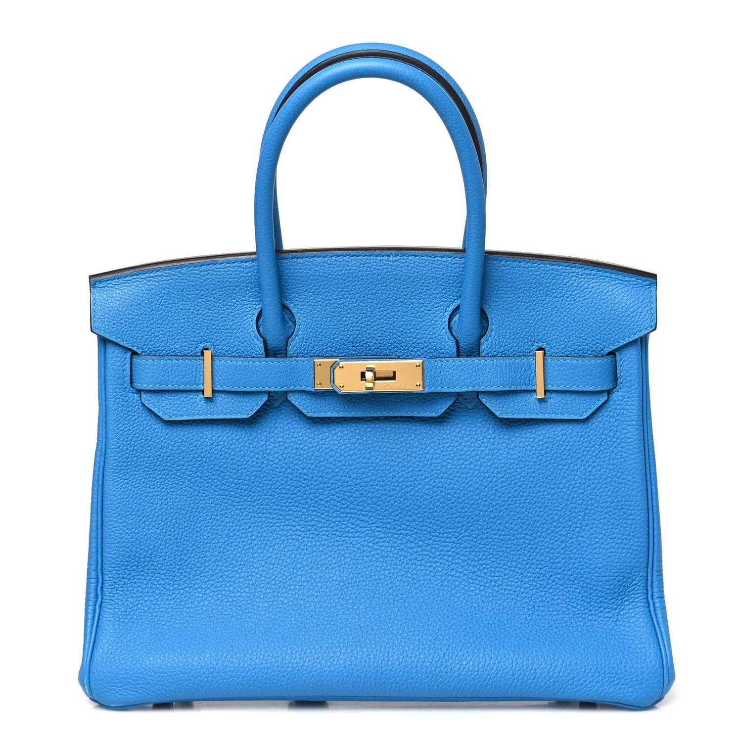Birkin Togo Bleu Zanzibar Gold