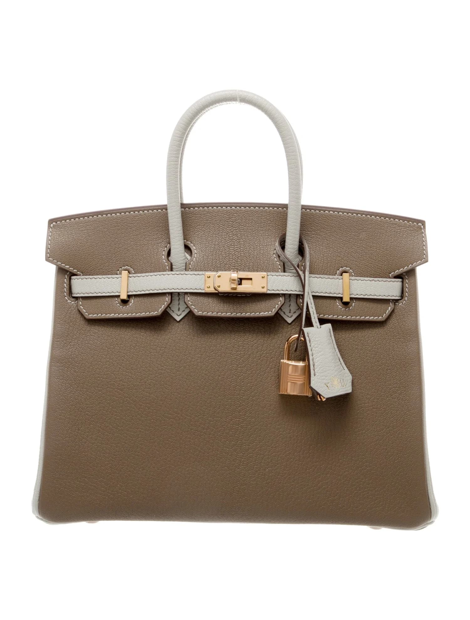 Birkin Chevre Mysore Goatskin Gris Perle & Étoupe Rose Gold
