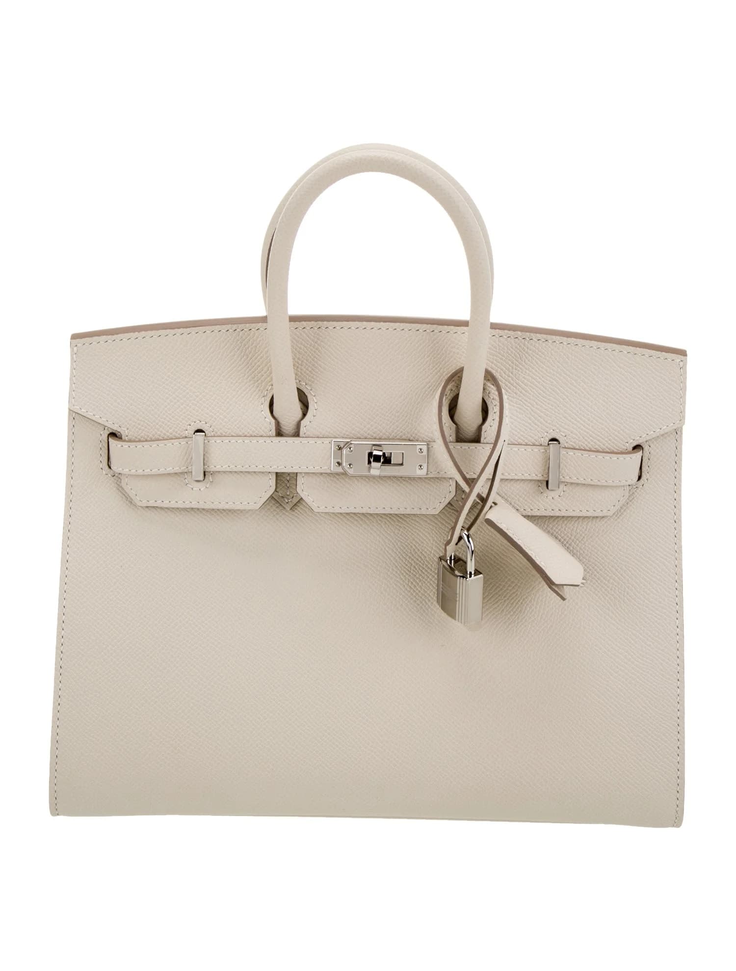 Birkin Epsom Craie Palladium