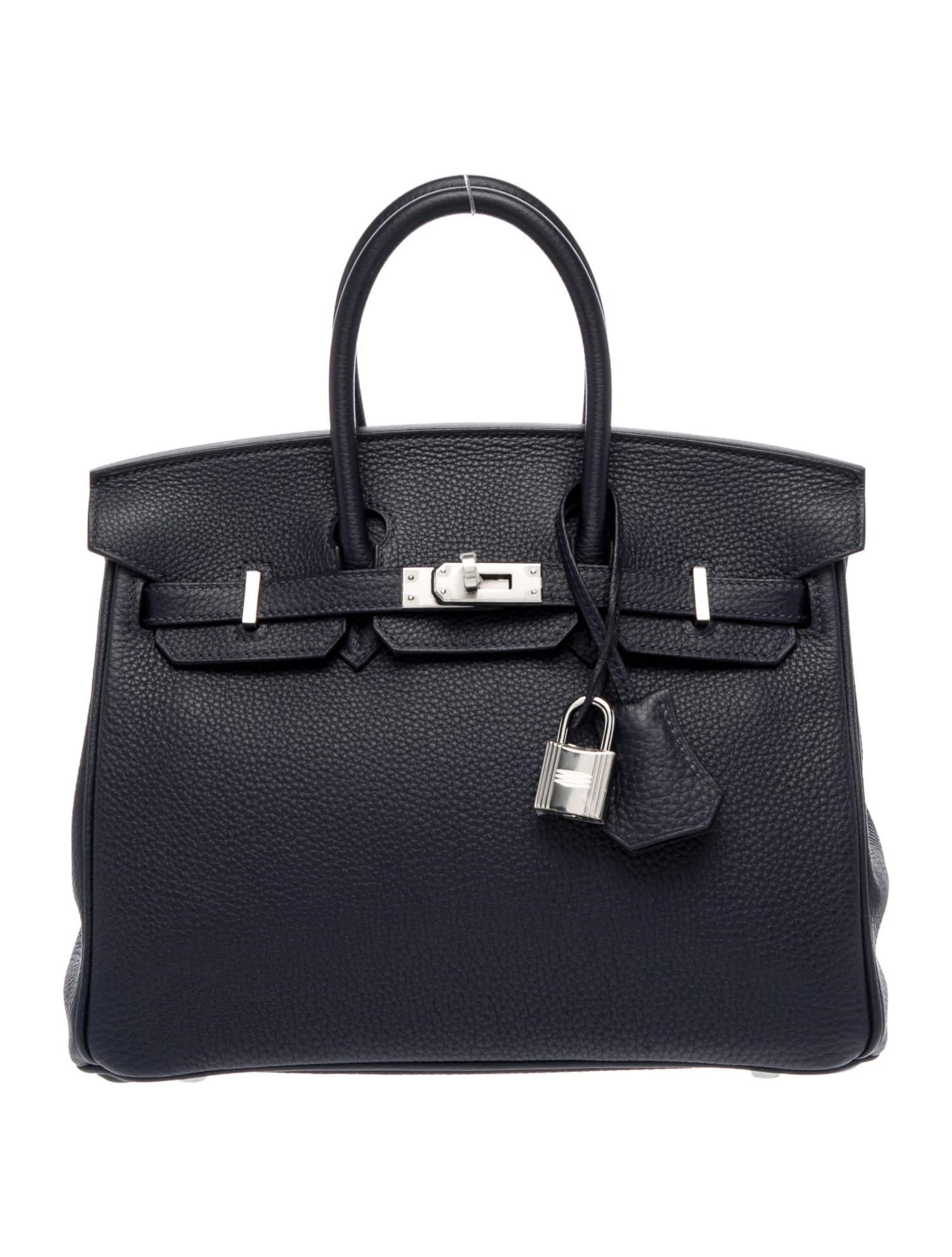 Birkin Togo Bleu Nuit Palladium