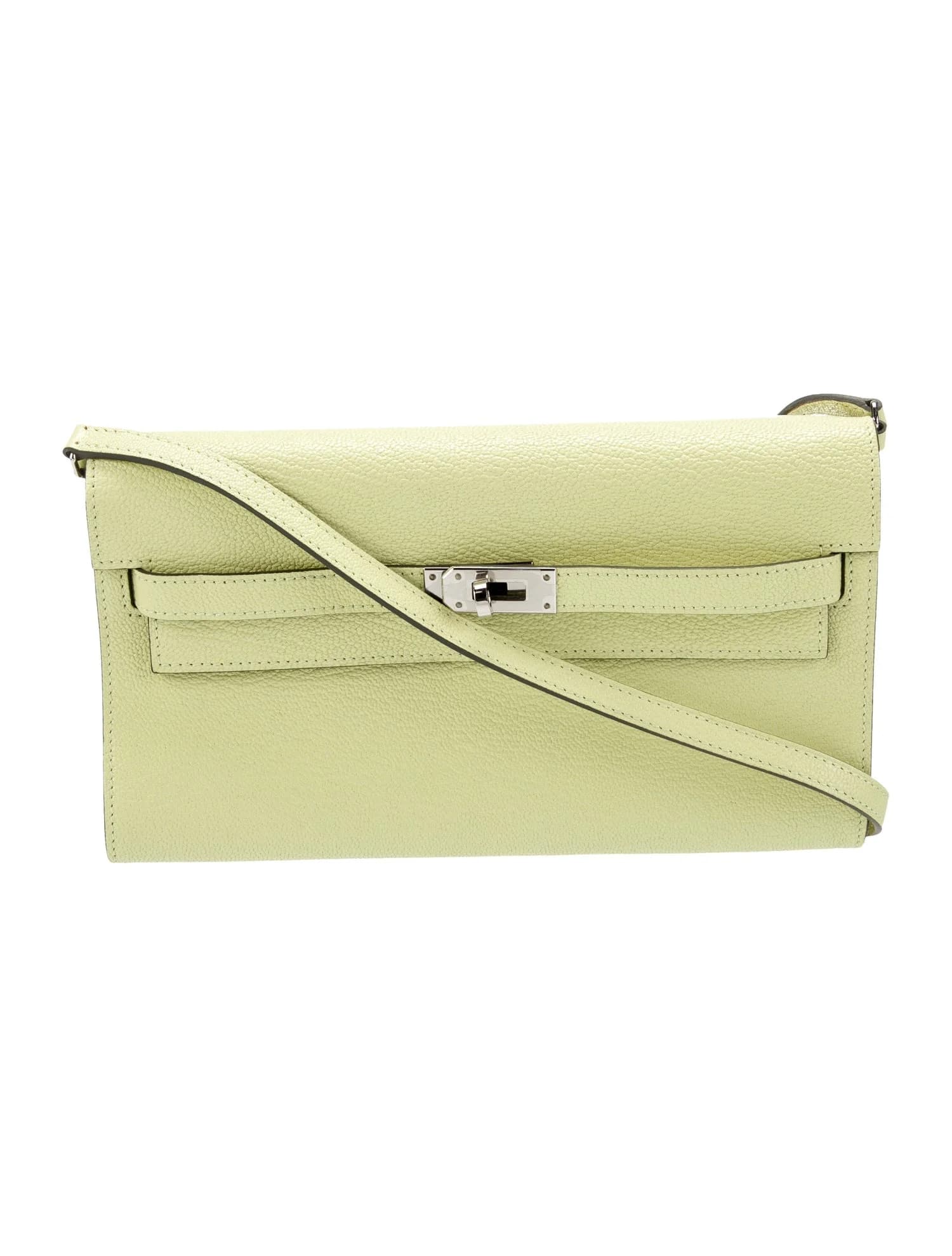 Kelly To Go Chevre Jaune Bourgeon Palladium